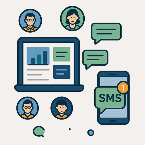 Messaging System with SMS Integration in School Management Software