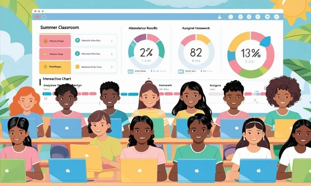 Digital dashboard for K12 summer learning