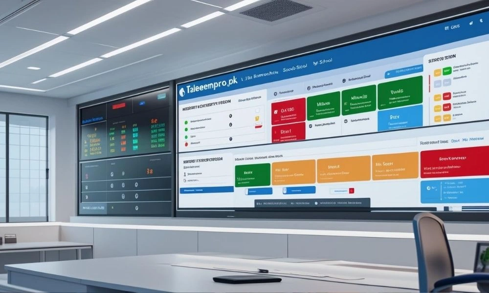 School crisis alert dashboard displaying real-time student safety status.