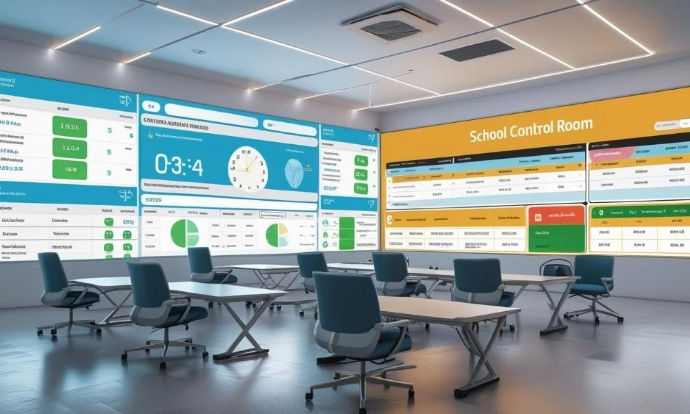 School admin using Education & Learning Management System