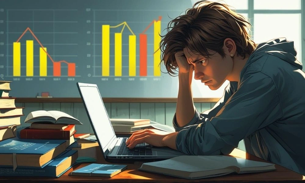 Student stress monitoring through school software