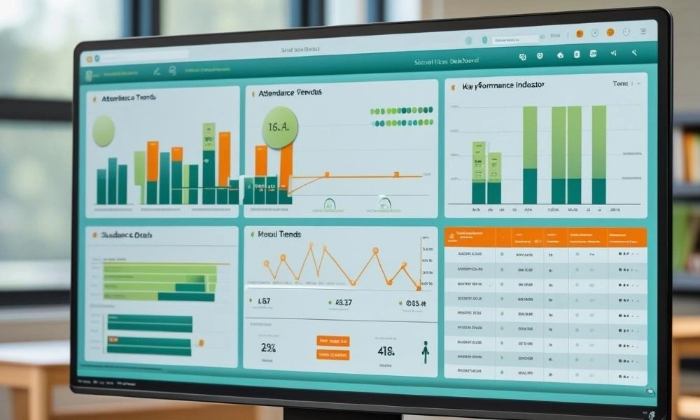 Virtual learning management dashboard
