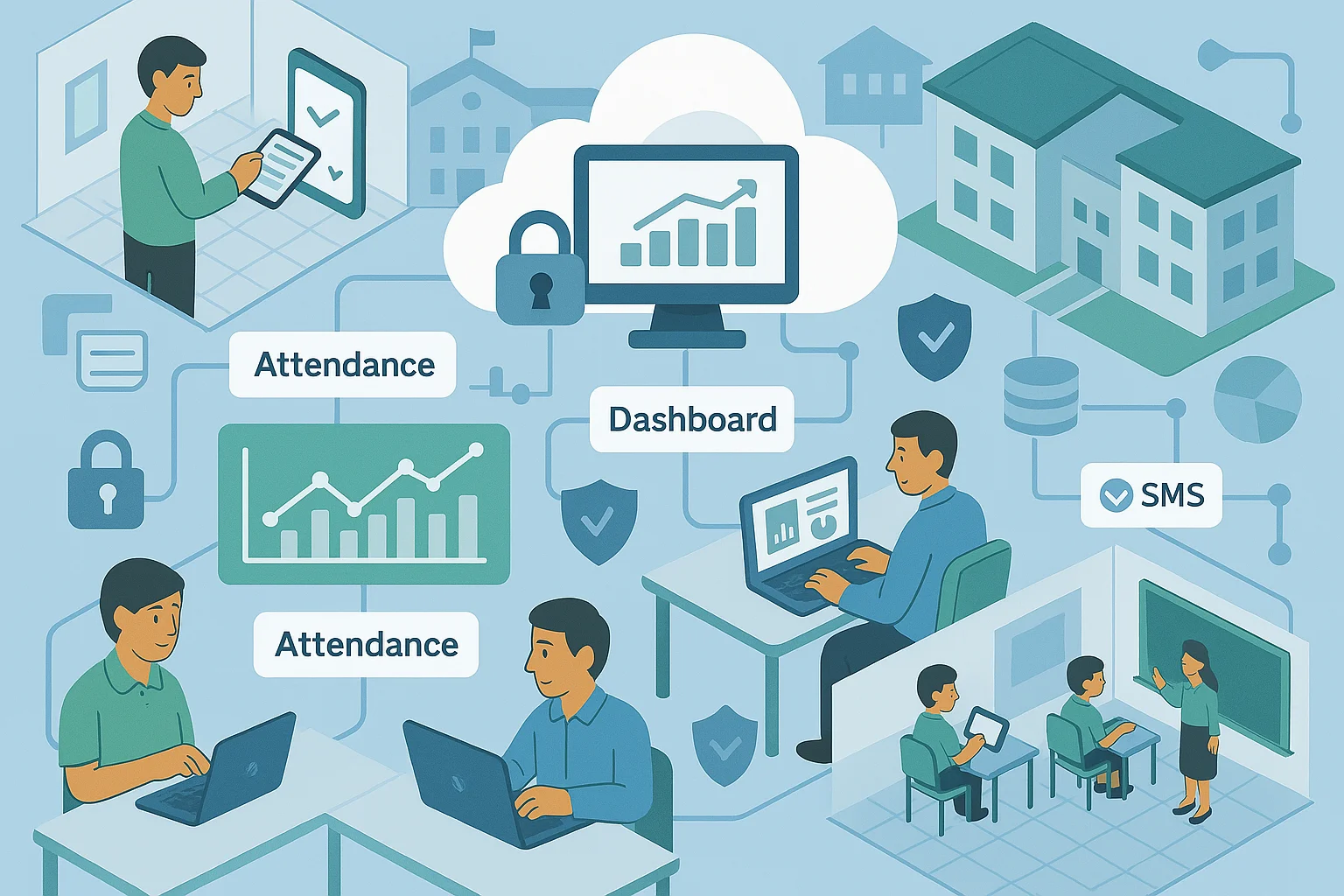 Real-time Attendance tracking system for schools in pakistan