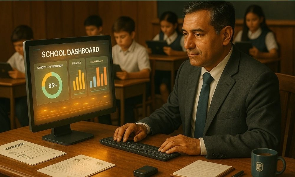 School ERP in Principal Office