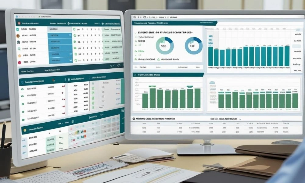 Teacher marking attendance via mobile school app