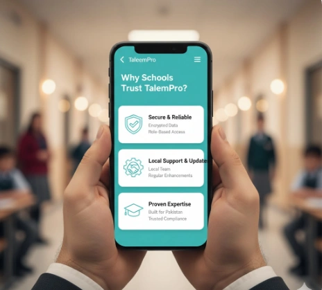 Mobile and Desktop Access of TaleemPro School ERP