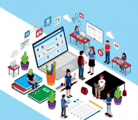 Cloud-based ERP integration system for schools