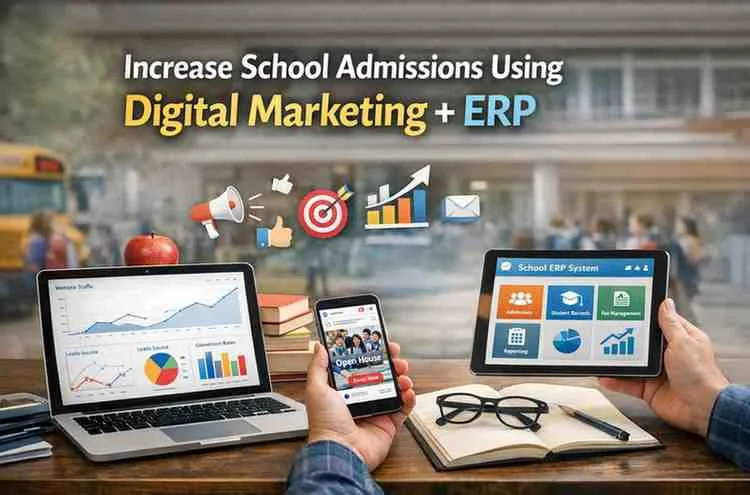Increase School Admissions Using Digital Marketing + ERP